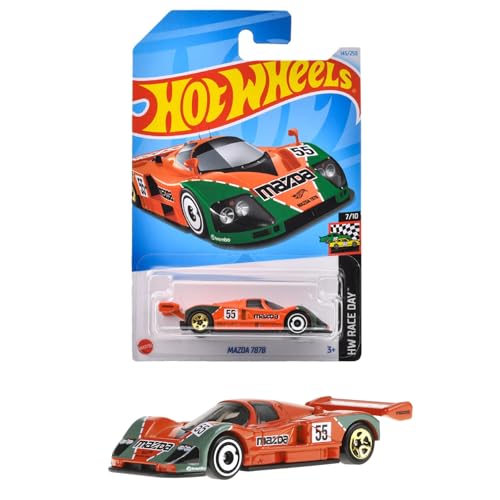ホットウィール(Hot Wheels) ベーシックカー マツダ 787B 乗り物おもちゃ ミニカー 3歳から オレンジ HXR14