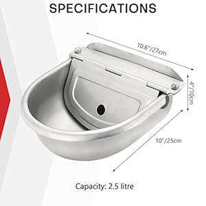 Maopinerautomaticwaterdispenserautomaticwatererbowlfordogsfarmgradestainlessstockwatererhorsecattlegoatsheepdogwaterwithdrainagehole Urban Country Home Decor Maopiner automatic water dispenser automatic waterer bowl for dogs farm grade stainless stock waterer horse cattle goat sheep dog water with drainage hole urban country home decor