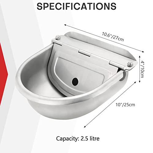 Maopinerautomaticwaterdispenserautomaticwatererbowlfordogsfarmgradestainlessstockwatererhorsecattlegoatsheepdogwaterwithdrainagehole Urban Country Home Decor Maopiner automatic water dispenser automatic waterer bowl for dogs farm grade stainless stock waterer horse cattle goat sheep dog water with drainage hole urban country home decor