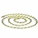 14K Yellow Gold 4.7mm Diamond Cut Puffed Mariner Chain Necklace for Pendants and Charms with Lobster Clasp(6