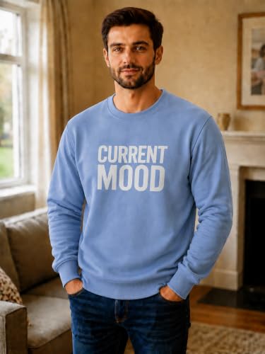 Image of Mack Jonney Men's Printed Fleece Sweatshirt|Full Sleeve Round Neck Winter Sweatshirt for Casual Wear|Travel|Gym & Everyday Style-mj-403