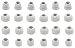 12 Pair (24 Piece) Replacement Earpads Eartips Earbuds Eargels for Powerbeats3 Wireless Earphone, SML 3 Sizes 9 Pair Earbud Tips & 3 Pair Double Flange Tips (Gray)