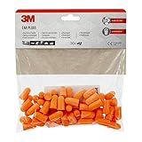 3M Gehörschutzstöpsel 1100 mit weichem Schaumstoff für einen hohen Gehörschutz vor hohen Geräuschpegeln im Bereich von 94-105 dB (SNR: 37 dB), 30 Paar