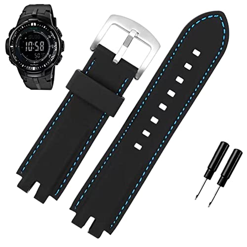 Bracelet de montre étanche en silicone pour Casio PRW-6000 en rando