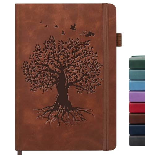 Leather A5 Hardcover Journal for Writing and Note Taking