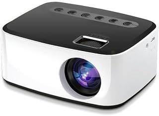 Yaazero Manufacturer T20 Wirel Mobile Phone Projector Household LED Micro Portable Childrens Small HD Projector Black and White-Same Screen Version r Mobile Phone U.S. regulations