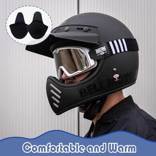Yuwnd 4 Stück Ohrenwärmer Fahrradhelm, Ohrenwärmer, Abnehmbare Ohrenschützer, Komfortable Fahrt Windfree Ohrenschützer Joggen Laufen Wandern Radfahren und Motorradfahren(Schwarz)