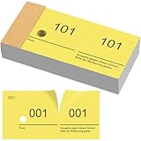 Nezyo Numéros Doubles de 1 à 100 sur Bloc Billets de Tombola Blocs de...