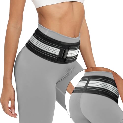 AOGOE Beckengurt, Hüftgürt für Damen & Herren, Schwangerschaftsgürtel, bequeme Unterstützung für Becken, Taille, Rücken und Bauch, Hüftbandage Gürtel für Hüfte Schmerzen (110CM)