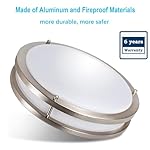 36W Dimmable LED Ceiling Light Fixture, 12 inch Flush Mount Light Fixture, Ceiling Lights for Bedroom, Kitchen, Bathroom, Super Bright 4000 Lumens, 400W Equivalent, 5000K Daylight White - Image 2