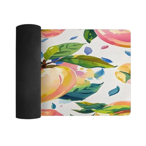 Colorful Peach Watercolor Pad Mouse Grande Antideslizante miniatura 3