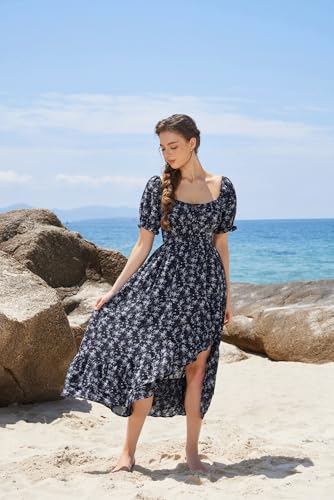 Image of Scarlet Darkness Corset Dresses for Women Summer 2026 Floral Wedding Guest Chiffon Sundress