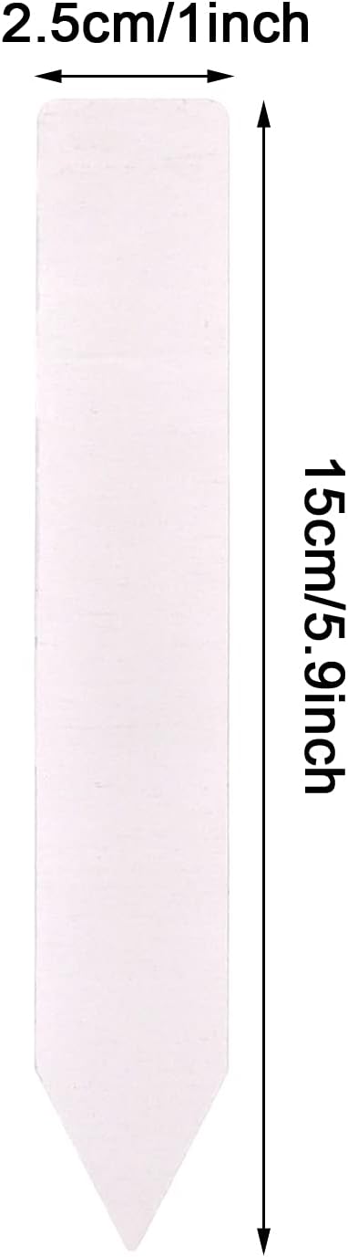 Plastic Plant Labels 6 Inch 100 Pack, Waterproof Garden Tags for Outdoor Potted Plants, Heavy Duty Reusable Nursery Markers for Seedlings Vegetables Flowers image 2