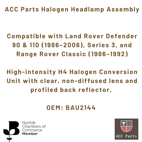 Lampe frontale halogène remplacement BAU2144 optique Defender 1986-2006 - 3