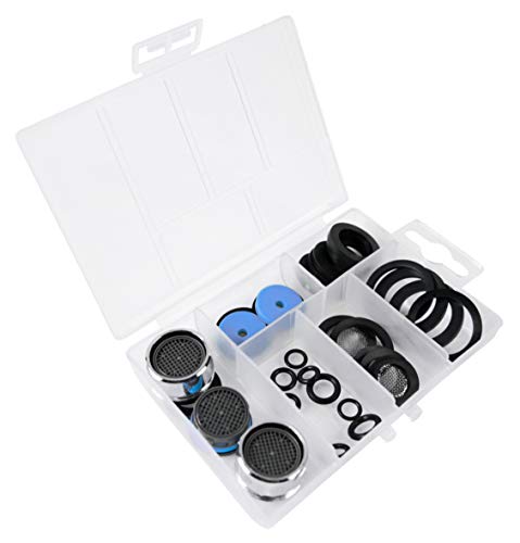 Werkzeyt Dichtungs-Sortiment 32-teilig - Praktische Ersatzteile für sämtliche Einsätze - Ideal für Haushalt, Garten & Sanitärbereich / Ersatzteile-Set mit Dichtringen & Luftsprudler / ZYT148