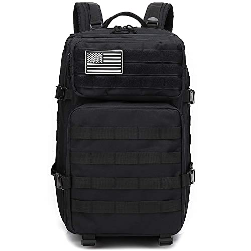 45L Military Tactical Backpack, Createy Large Army 3 Day Assault Pack Molle Bag #TOP1