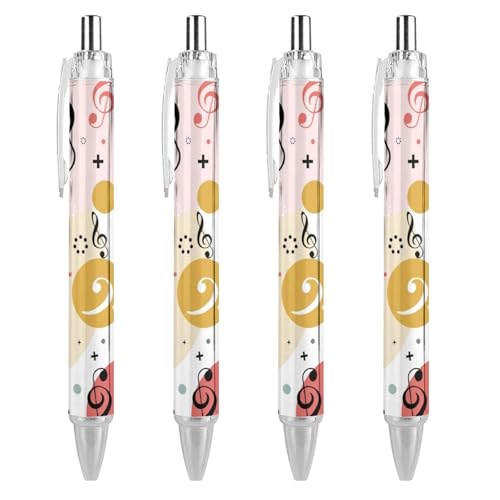 Stylo bille noir encre gel 0.5mm rétractable - Lot de 2 pour école et bureau