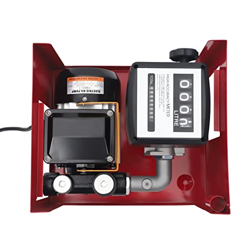110V 550W Electric Diesel Oil Fuel Transfer Pump Self Priming Diesel Pump Big Flow Rate With Fuel Meter Nozzle 60L/M For Fueling Diesel Oil & Vehicle & Generator & Farm Equipment #TOP3