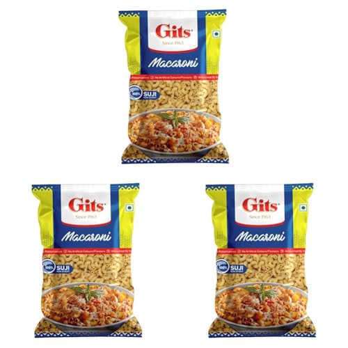 Image of Gits Macaroni Pasta Elbow, 400gm (Pack of 3)