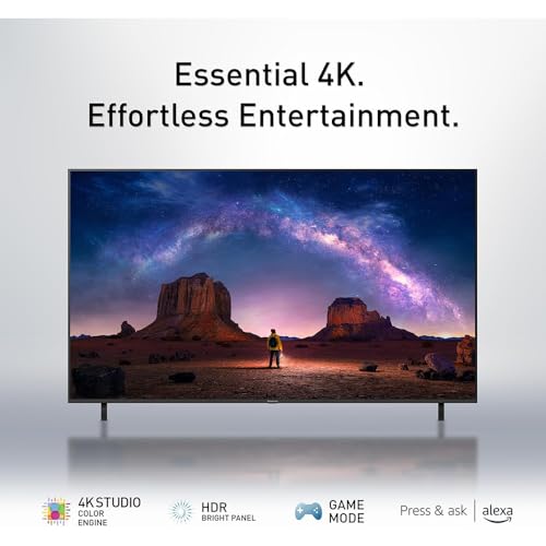 Image of Panasonic TV-65W70BP W70 Series 65 inch LED 4K Ultra HD Smart Fire TV Bundle with 2X 6FT Universal 4K HDMI Cable, Theater Essentials and CPS Exclusive 26 Month Protection Pack (BEACH-CPS-26M1000ATV)