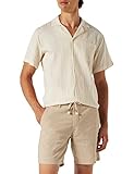 Bermudas Springfield Bermudas Beach Lino para Hombre, Beige, L