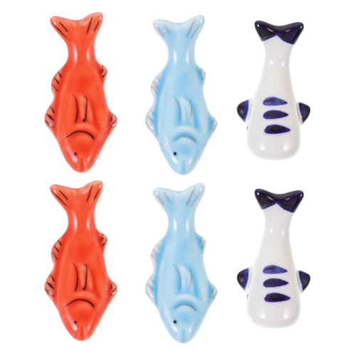 Catálogo de Soportes para palillos - los preferidos. 47 Cabilock 6 Piezas Soporte Para Cuchara y Palillos Soporte Para Palillos De Porcelana Porta Pinceles De Caligrafía Porta Palillos Para Mesa Resto De Palillos Resto De Cuchara...