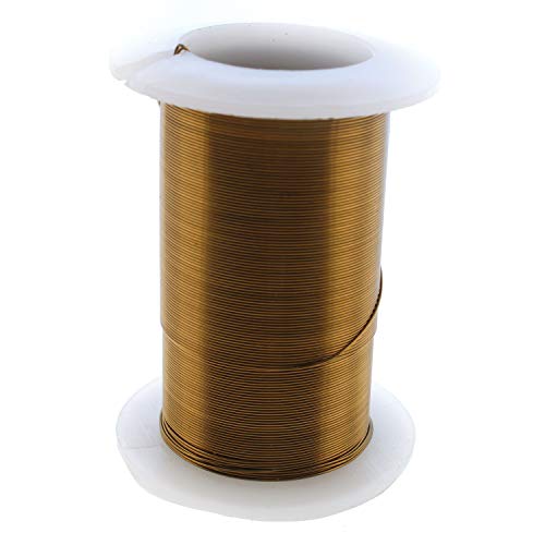 Image of The Beadsmith Wire Elements 26-Gauge Lacquered Tarnish-Resistant Copper Wire for Jewelry Making, 34 Yard, 31.09 Meter Spool (Vintage Bronze Color)