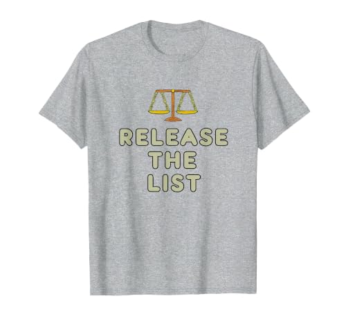 Release The List T-Shirt, Men, Heather Grey, XX-Large