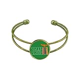 Classification: Bracelet DIYthinker Zambia Country Flag Name Art Deco Gift Fashion Bracelet Bangle Retro Open Cuff Jewelry