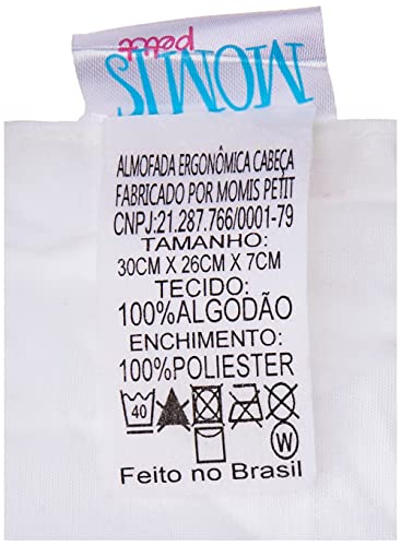 Momis Petit Almofada Ergonômica Para Cabeça De Bebê Branca Branco Único