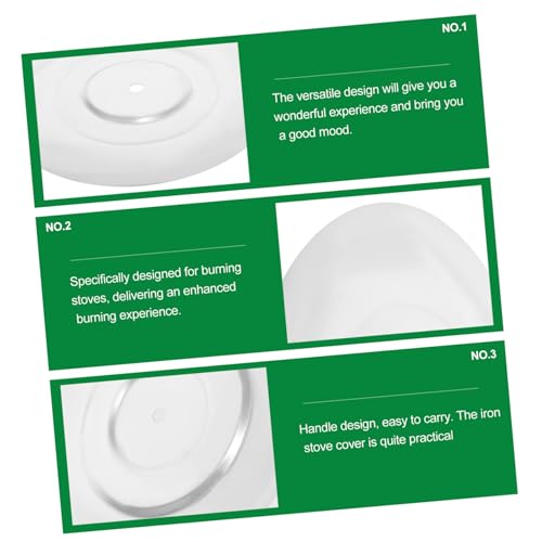 CHILDWEET Zubehör für Holzöfen kaminofen zubehör kaminzubehör Feuerstellenbrennerabdeckung Haushaltsherdabdeckung Unterlegscheiben brennende Herdabdeckung brennende Ersatzdeckel runden 26c – Bild 10