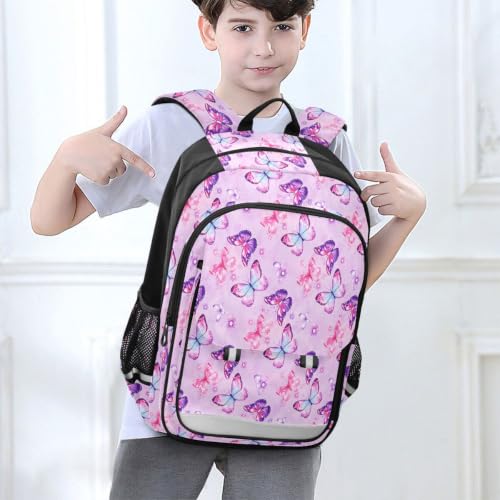 Sac à dos papillon mixte grand compartiment ordinateur portable