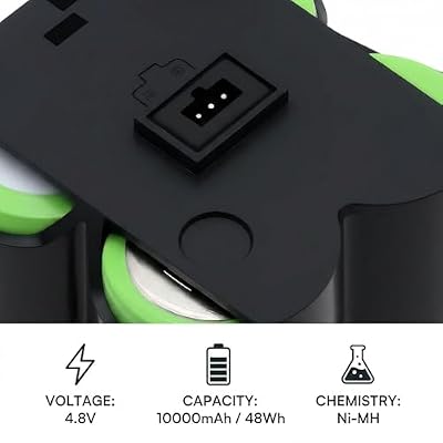 2-Pack Replacement Battery for Spectra Precision GL622 GL612 UL633N DG613, Q104782 4.8V 10000mAh Ni-MH for Precision Laser Level & DG813, DG613G