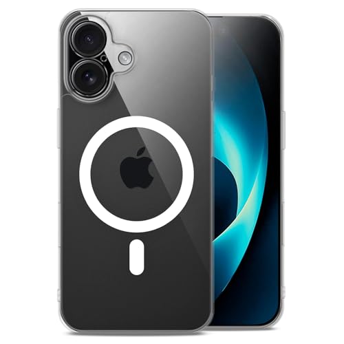 Coque iPhone 17 MagSafe transparente pour recharger votre téléphone en voiture ou au bureau