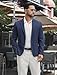 Vssjavun Men's Casual Blazer Suit Jackets 2 Button Lightweight Fashion Wedding Sport Coats Navy Blue