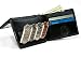 Bifold Wallet by Lugbetter | Coin Sorter Change Purse with Genuine Leather Outside, to Neatly Organize your Pocket or Purse (Black)