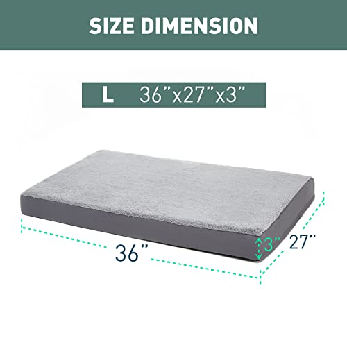 image for EXQ HOME Orthopedic Dog Bed for Medium, Large Dogs, Egg-Crate Foam Dog