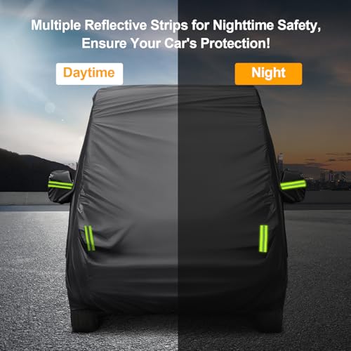 Image of Waterproof 420D Oxford Fabric Car Cover fit Toyota Sienna - Reinforced PU Coating, All-Weather Protection, Easy to Install