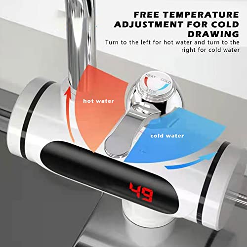 Chaudière à eau chaude rotative pour cuisine avec robinet électrique LED