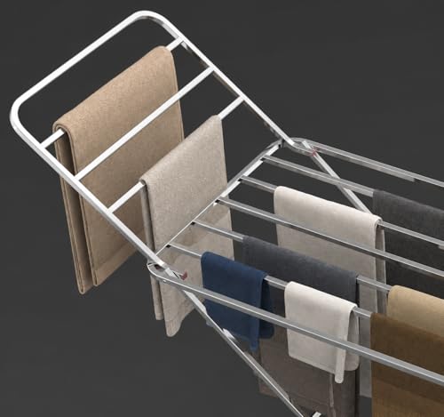Image of SUNDRY Belly -Big Stainless Steel-Pro Folding Cloth Drying Stand, Drying Rack,Stand for Clothes Heavy Base. (Sliver)