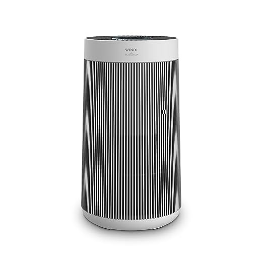 Winix T810 Large Room Air Purifier AHAM Verified for up to 410 sq ft All-in-One 4-Stage True HEPA Air Purifier with PlasmaWave Technology, Silver, Medium