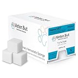 VeterSut HemoVET Hemostatic Dental Sponge 1cm x 1cm x 1cm Dental Cube for Veterinary Use, 12 Count
