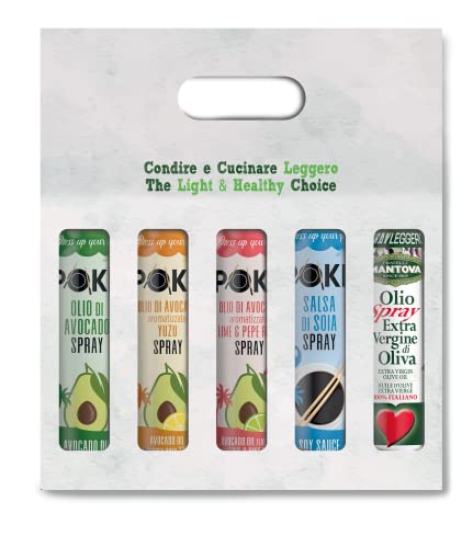 Paquete de 5 x 100 ml: aceite de aguacate, condimento de yuzu, condimento de lima y pimienta rosa, salsa de soja, evoo - 100% natural, 100% ligero, 100% fácil-Salud y Bienestar -Dress Up Your Poke! Cover