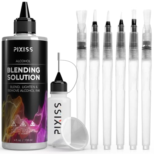 Alcohol Ink Blending Solution & Water Brush Pen Set