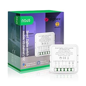 zigbee interrupteur sans fil nous l13z interrupteur connecté diy module avec minuterie, alexa domotique maison tuya smart life led relais 220v nest google home assistant zigbee2mqtt. hub 3.0 requis