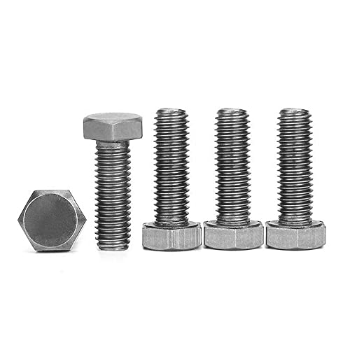 Image of Manloney LLC Universal Screws M9 Hex Head Cap Bolts 1.5mm Pitch Fine Thread 9mm Stainless Steel Screw Bolt (M9-1.5 x 30mm)