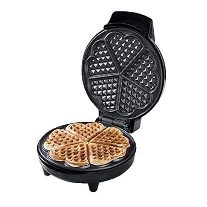 Bestron Waffeleisen für klassische Herzwaffeln, Waffelautomat mit Antihaftbeschichtung für Waffeln in Herzform, 700 Watt, Farbe: Kupfer – Bild 3