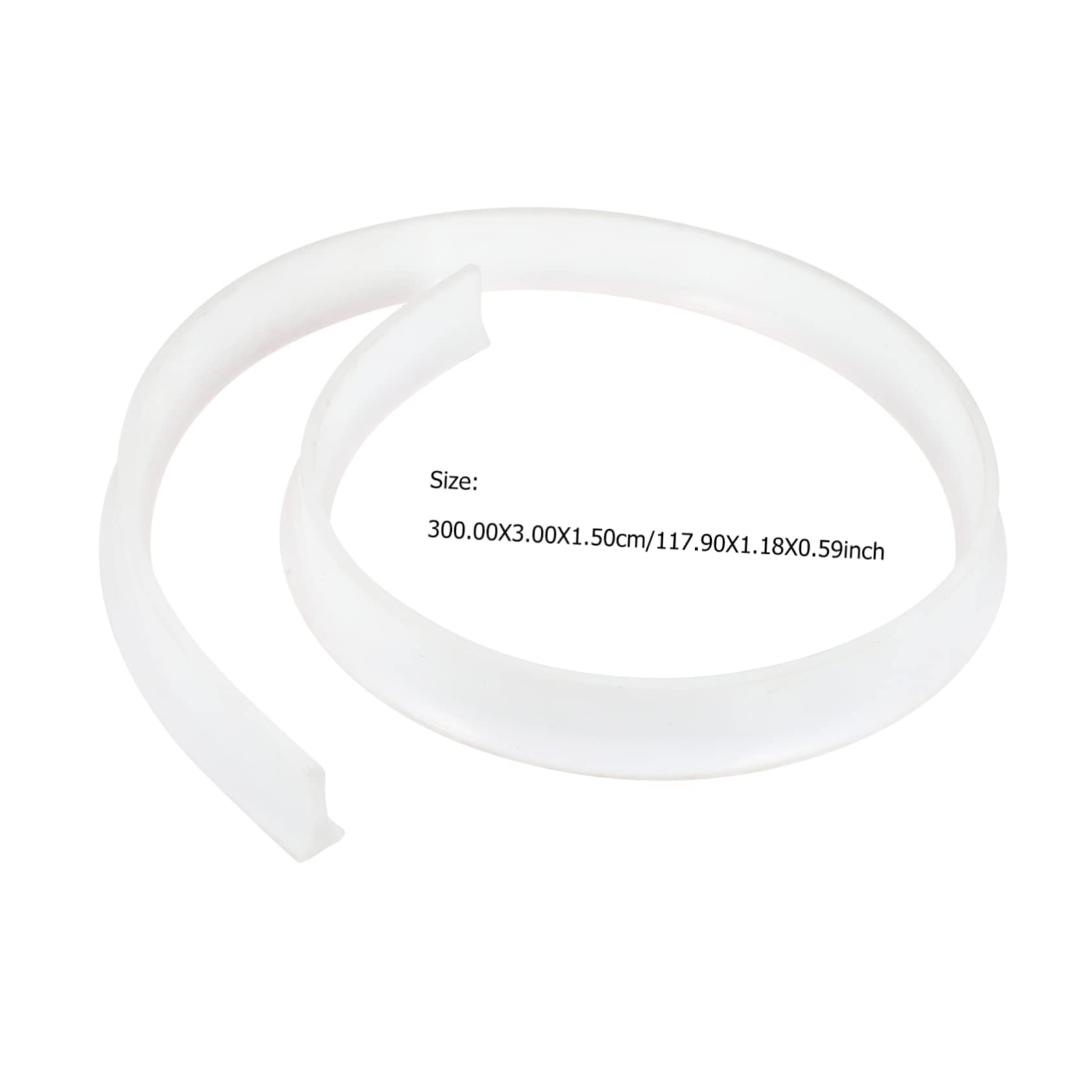 Operitacx Countertop Seal Strip Self-adhesive Baffle for Kitchen Bathroom Flexible Design Easy to Install Water Barrier Keeps Clean