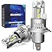 BEAMFLY Bombillas LED H4 HB2 9003, Faros Delanteros para Coche y Moto, Kit Conversión Halógena 12V Plug and Play, 600% Más Brillante, Luz Blanca 6000K, Paquete de 2