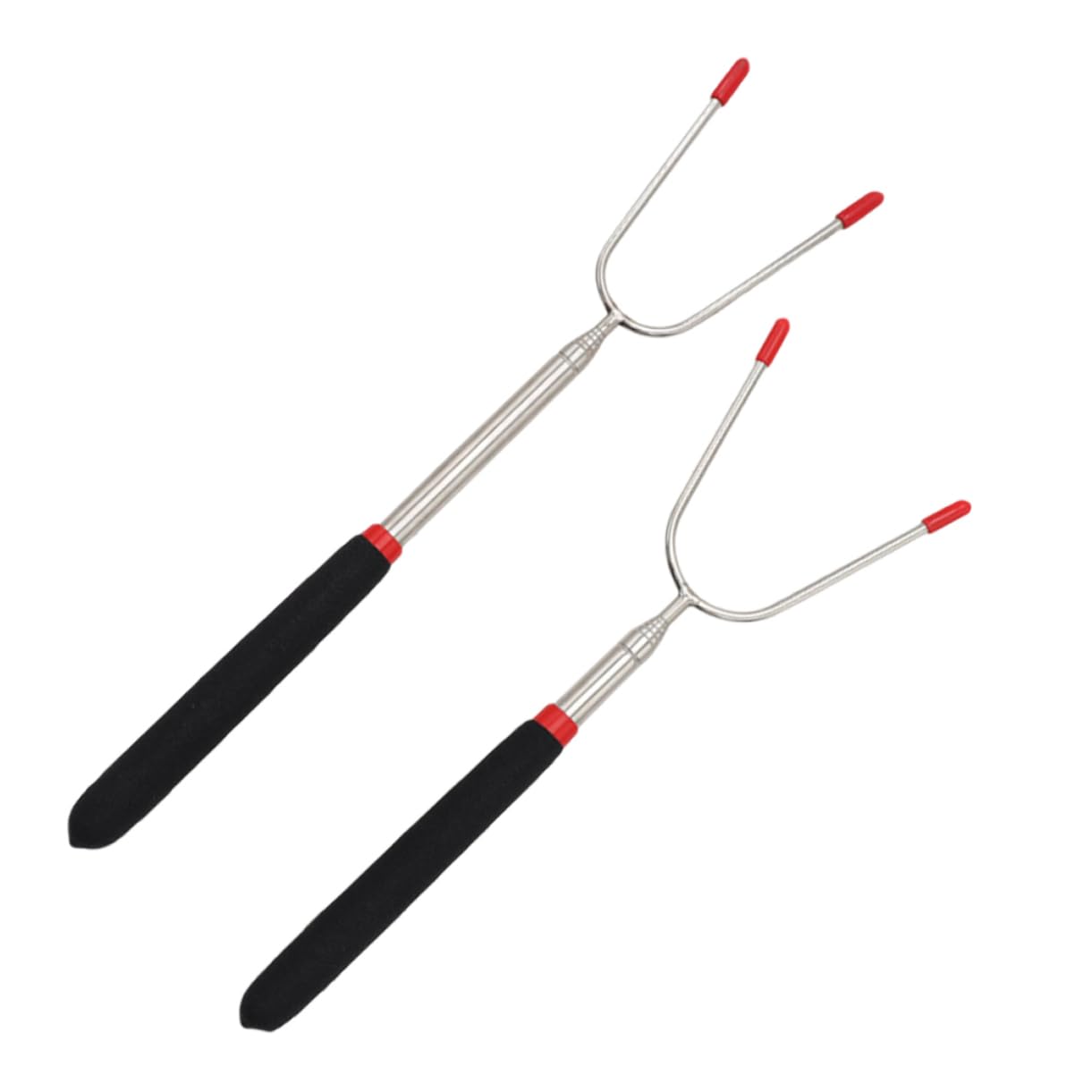 BESPORTBLE 6pezzi Forchette Da Barbecue Telescopiche Inossidabile Strumenti Per Grigliate Per Feste e Campeggo Manici Antiscottatura